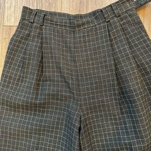 Charter Club Gray Plaid Wool Pants